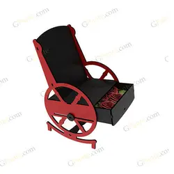 طرح جعبه هدیه و گل راکینگ