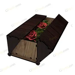 دانلود طرح لیزری باکس گل و هدیه ولف