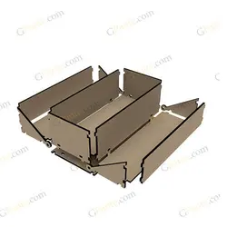 دانلود طرح لیزری باکس گل و هدیه ولف