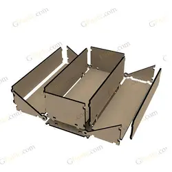 دانلود طرح لیزری باکس گل و هدیه ولف