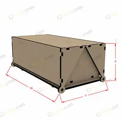 دانلود طرح لیزری باکس گل و هدیه ولف