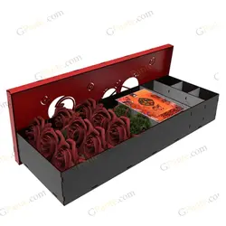 طرح برش لیزری باکس هدیه حافظ