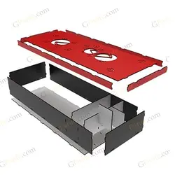 طرح برش لیزری باکس هدیه حافظ