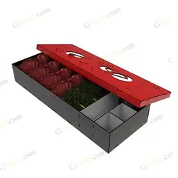 طرح برش لیزری باکس هدیه حافظ