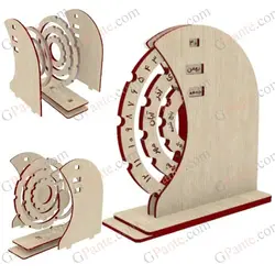 طرح تقویم رومیزی هدف-مکانیکی