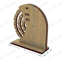 طرح تقویم رومیزی هدف-مکانیکی