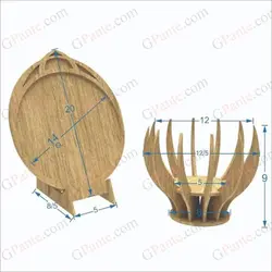 طرح لیزر سفره هفت سین مدل شمشاد