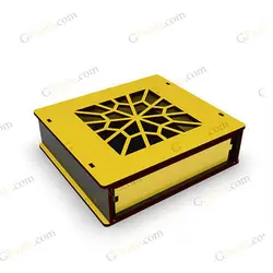 دانلود طرح لیزر جعبه محصول زعفران