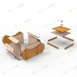 طرح لیزر باکس هدیه فندق