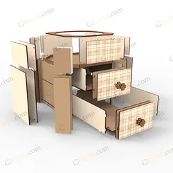 فایل لیزر باکس گل منور