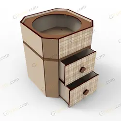 فایل لیزر باکس گل منور