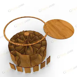 فایل لیزر باکس خشکبار فندق