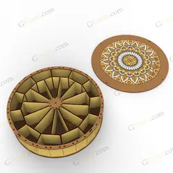 فایل لیزر باکس خشکبار فندق