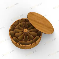 فایل لیزر باکس خشکبار فندق