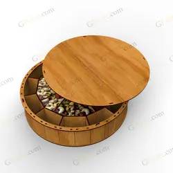 فایل لیزر باکس خشکبار فندق