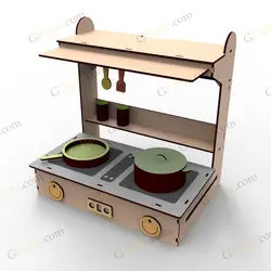 طرح لیزر بازی اجاق گاز اووِِن