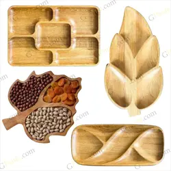 دانلود طرح لیزر شابلون ظروف سرو چوبی پک چهارم
