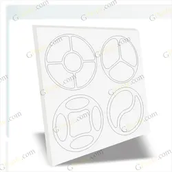 دانلود طرح لیزر شابلون ظروف سرو چوبی پک پنجم