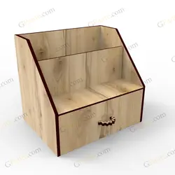 طرح لیزر استند لوازم ارایشی شخصی میپل