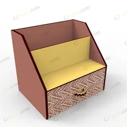 طرح لیزر استند لوازم ارایشی شخصی میپل
