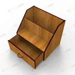 طرح لیزر استند لوازم ارایشی شخصی میپل