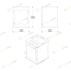 طرح لیزر استند تحریر آنوش