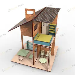 طرح لیزر بازی ماکت خانه فول آپشن