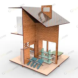 طرح لیزر بازی ماکت خانه فول آپشن