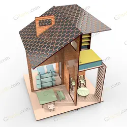 طرح لیزر بازی ماکت خانه فول آپشن