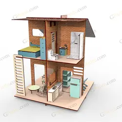 طرح لیزر بازی ماکت خانه فول آپشن