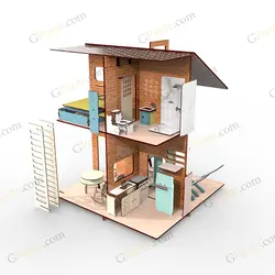 طرح لیزر بازی ماکت خانه فول آپشن