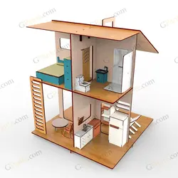 طرح لیزر بازی ماکت خانه فول آپشن