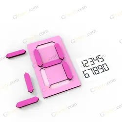 طرح لیزر آموزش اعداد پیکسی