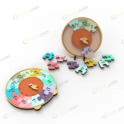 فایل لیزر ساعت آموزشی واچ