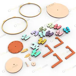 فایل لیزر ساعت آموزشی واچ