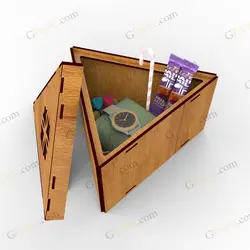 طرح لیزر باکس هدیه برمودا