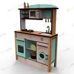 طرح لیزر بازی ماکت اشپز خانه سیتا