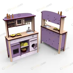 طرح لیزر بازی ماکت اشپز خانه سیتا