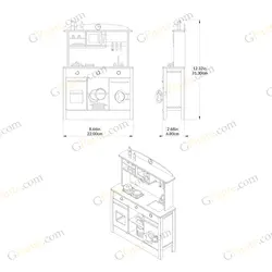 طرح لیزر بازی ماکت اشپز خانه سیتا