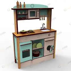 طرح لیزر بازی ماکت اشپز خانه سیتا
