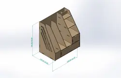 طرح لیزر قفسه کتاب با دو کشو