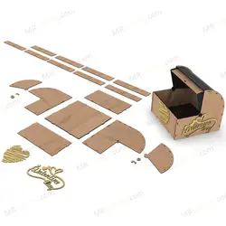 طرح لیزر جعبه گل و هدیه ولنتاین