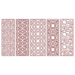 وکتور لیزر گره چینی و وکتور پنل سقفی پک5