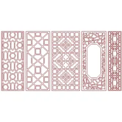 وکتور لیزر گره چینی و وکتور پنل سقفی پک7
