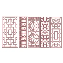 وکتور لیزر گره چینی و وکتور پنل سقفی پک8