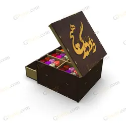 طرح لیزر باکس آجیل مهشید