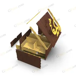 طرح لیزر باکس آجیل مهشید