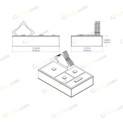 طرح لیزر باکس پذیرایی زرلوکس