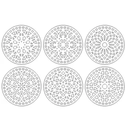 وکتور لیزر گره چینی گرد