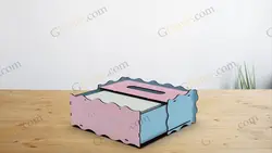 طرح لیزر جعبه دستمال کیت کت ۲۰۰ برگ